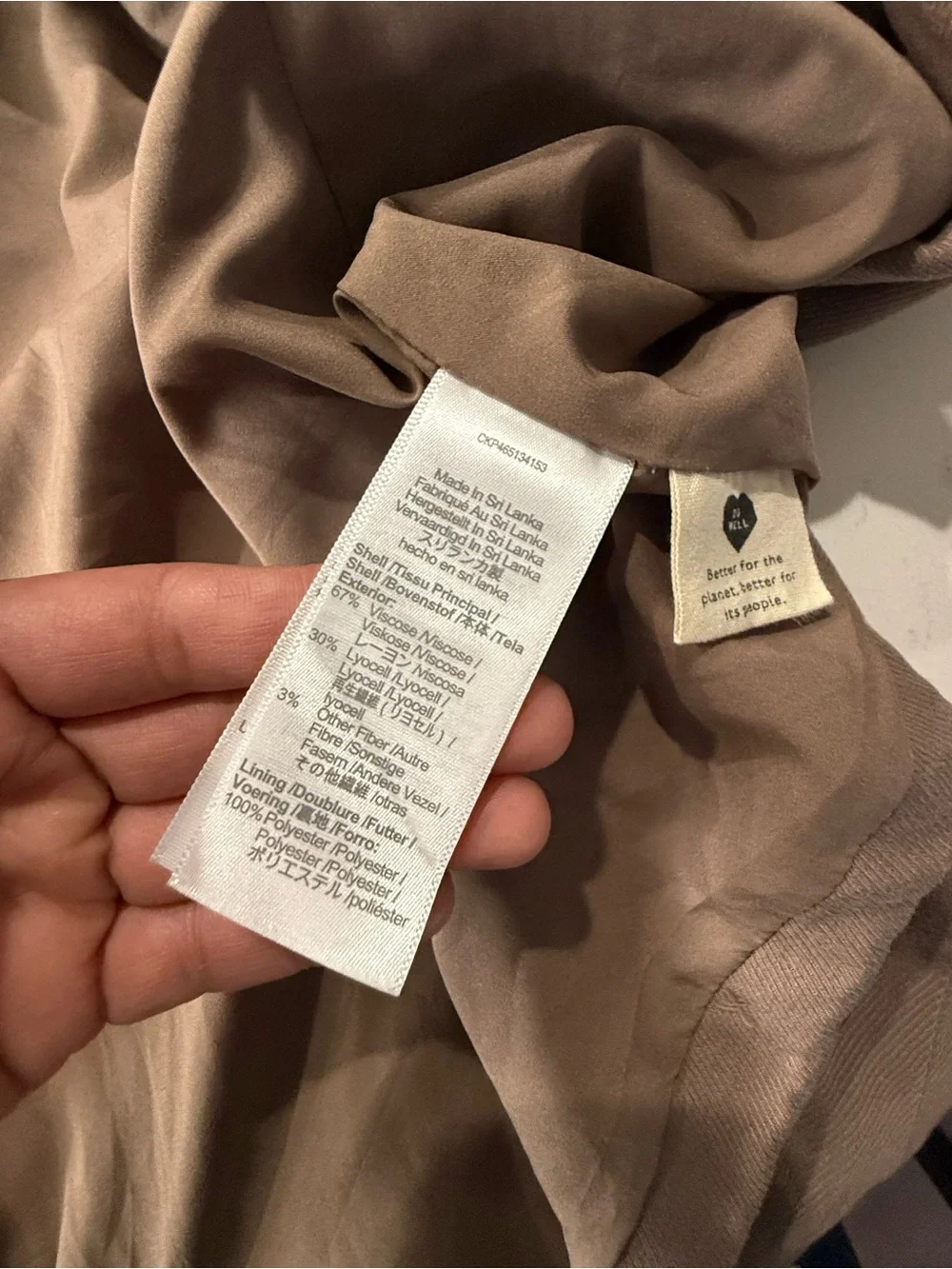 Madewell Women's Lightweight Brown Blazer Jacket. - Picture 8 of 8